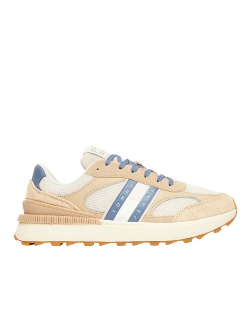 Sneaker beige in pelle Tommy Jeans | EM0EM01537AB9
